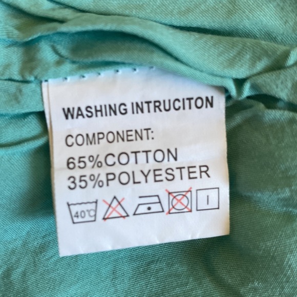 Small Skirt Teal w/white flowers - Picture 5 of 5